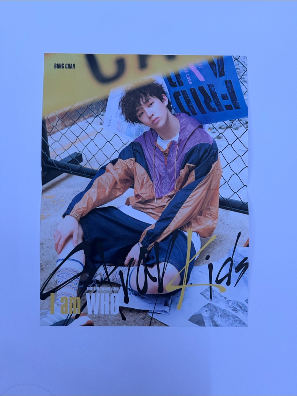 Bang Chan Official Lyrics Poster
Stray Kids 2nd Mini Album I am
Who